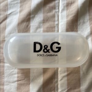 Dolce & Gabbana Transparent Case with Black Logo